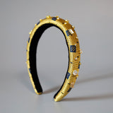 Slender Headband Gold and Gold