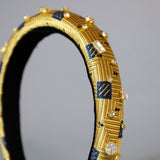Slender Headband Gold and Gold