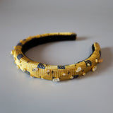 Slender Headband Gold and Gold