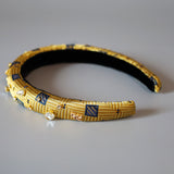 Slender Headband Gold and Gold