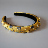 Slender Headband Gold and Gold