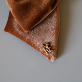 Big Ribbon Brown Velour Scrunchie