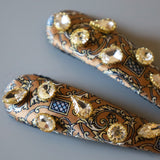 Hair Pin Brown Gold