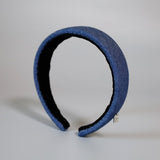 Thin Headband Blue Denim No Studs