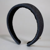 Thin Headband Indigo Denim No Studs