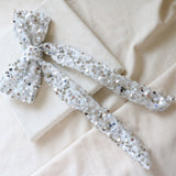 Rong RIbbon Barrette White