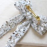 Rong RIbbon Barrette White