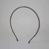 Black Gold Studs Line Headband