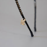 Black Gold Studs Line Headband