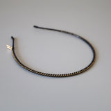 Black Gold Studs Line Headband
