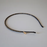 Black Gold Studs Line Headband
