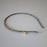 Olive Green Studs Line Headband