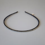 Black Silver Studs Line Headband