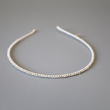 Clean White Studs  Line Headband