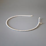 Clean White Studs  Line Headband