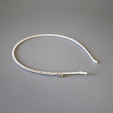 Clean White Studs  Line Headband