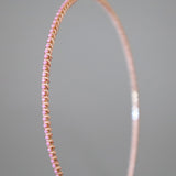 Pale Pink Studs Line Headband