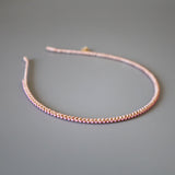 Pale Pink Studs Line Headband