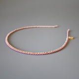 Pale Pink Studs Line Headband