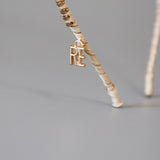 Beige Studs Line Headband