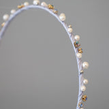 Pale Blue Pearl Headband