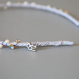 Pale Blue Pearl Headband