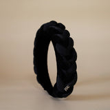OG Headband Velour and Silk Braid