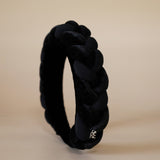 OG Headband Velour and Silk Braid