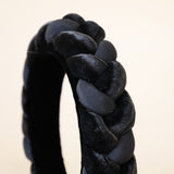 OG Headband Velour and Silk Braid