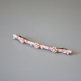 Pink Flower Barrette