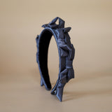 OG Headband Satin Ribbon Dark Grey