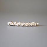 White Pearl Studs Barrette