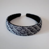 Thin Headband Snake Denim Red Heart