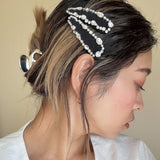 Hair Pin Black Silver