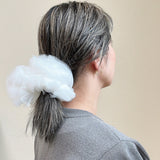 Tulle White Scrunchie
