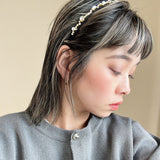 Narrow Headband Black Gold