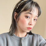 Narrow Headband Black Gold