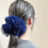 Tulle Blue Scrunchie