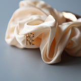Gold Beans Off White Mini Scrunchie