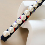 Straight Hair Pin Navy Pearl