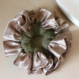 Baby Frills Scrunchie Metal Pink