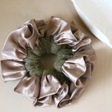 Baby Frills Scrunchie Metal Pink