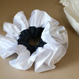 Baby Frills Scrunchie Denim White