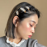 Gold Flower 3pcs Clip
