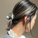 Metal Silver Heart Hair Clip