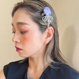 Purple Rose Hair Clip