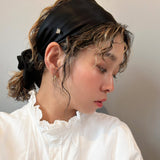 Black Silk Turban Headband