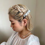 Barrette Grey Flower