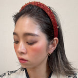 Slender Headband Velor Red