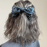 Big Ribbon Barrette Navy